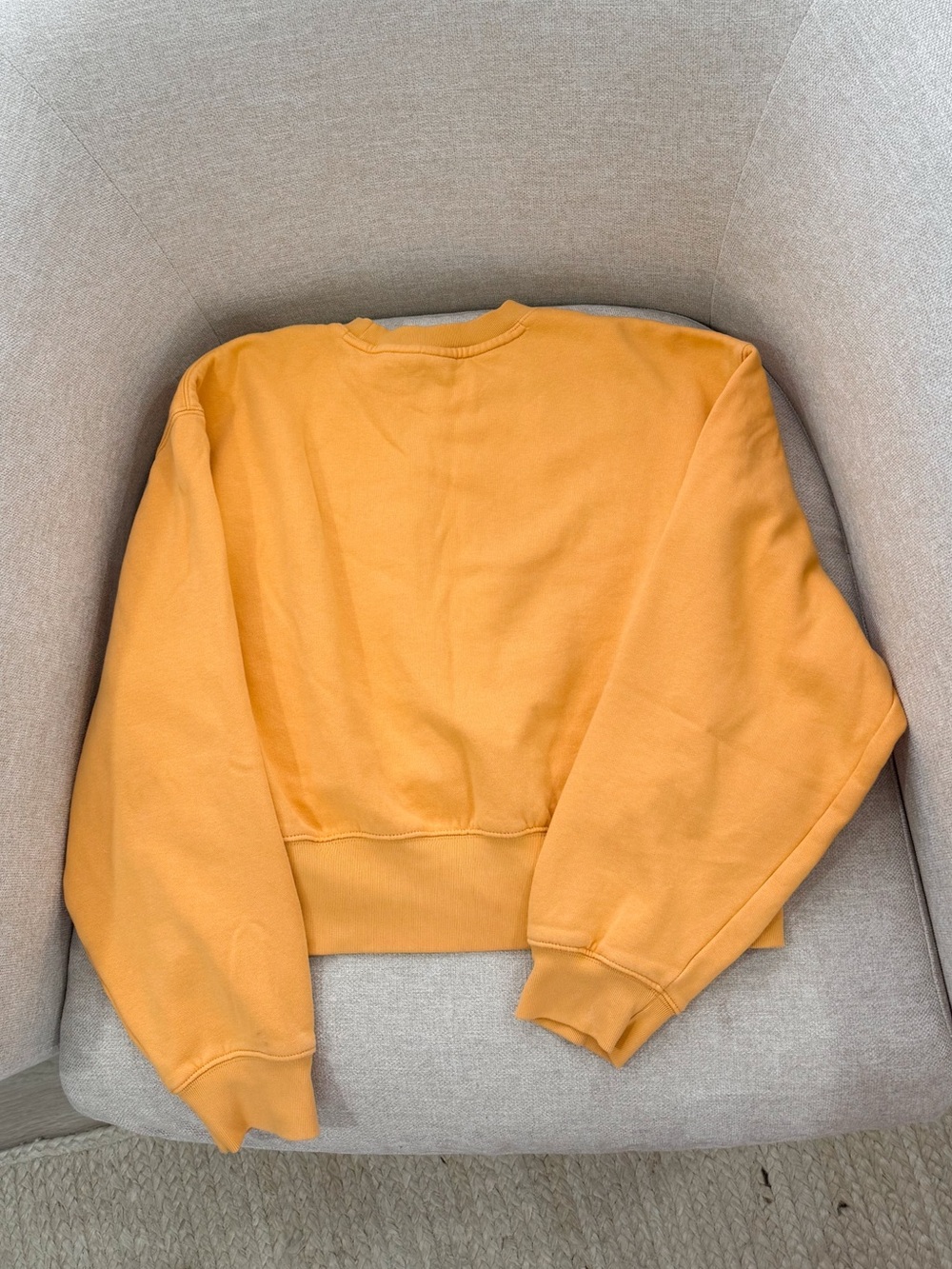 NWOT Adidas Originals Cropped Sweatshirt and Knit Sweatshorts in Creamsicle - Picture 7 of 7